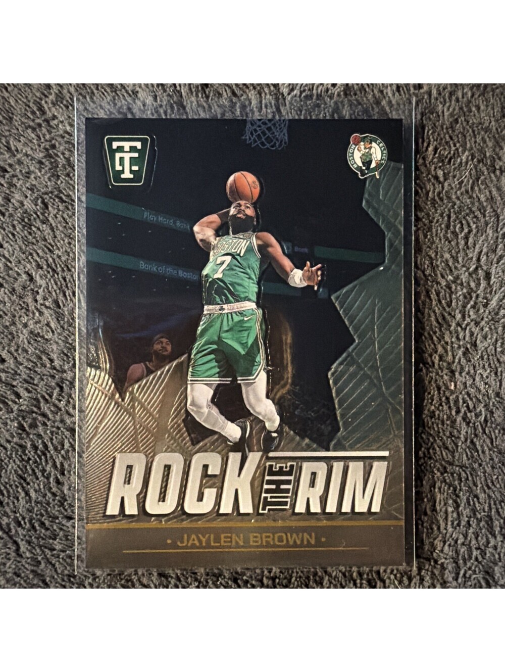 Panini Totally Certified Rock the Rim Mirror Orange Jaylen Brown #3 203/249